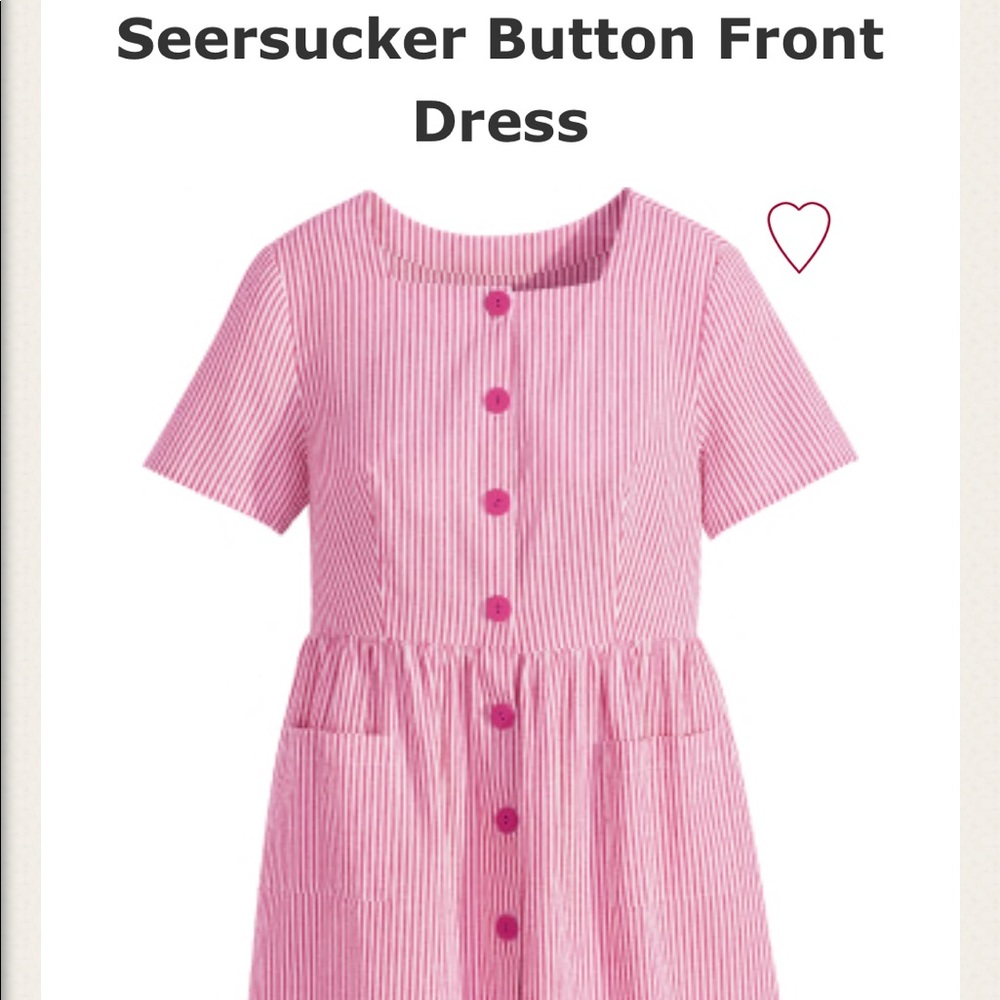 New w/o Tag Vermont Country Store seersucker dress